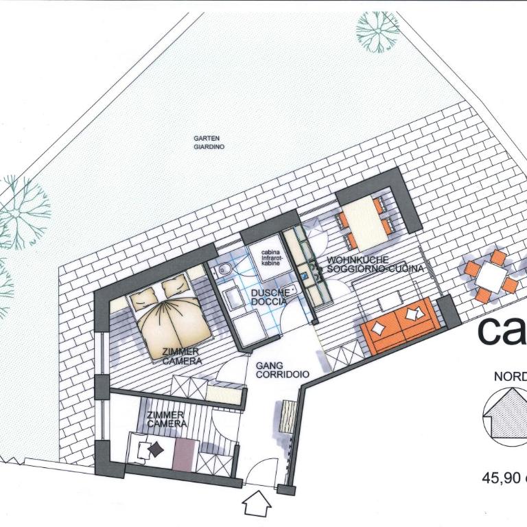 Apartment Cater Residence Bun Ste - Appartamento Deluxe con 2 Camere da Letto e Vista Giardino - 41
