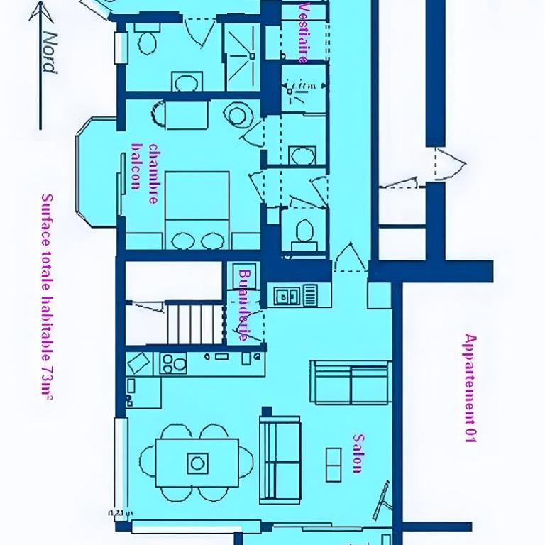 La Croix Du Sud - Two-Bedroom Deluxe Apartment with Garden View - 25