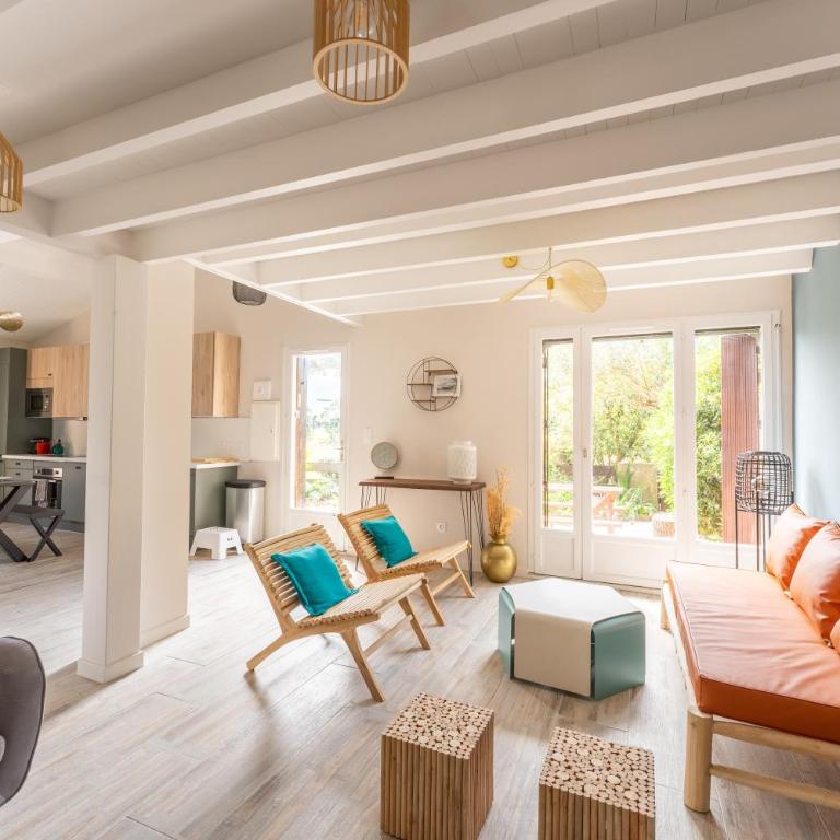Villa Rénovée, 5min Plage - Maison 3 Chambres - 1