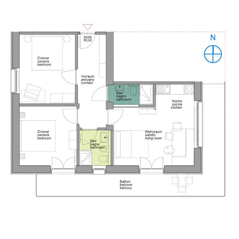Hus Appartement - Nr. 5 - Appartamento Deluxe con 2 Camere da Letto e Vista Giardino - 20