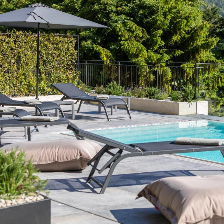 Köfele Lodge Rosa - Deluxe-Apartment mit 2 Schlafzimmern und Gartenblick - 15