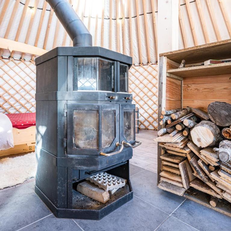 La yourte des Clapières - Chambre Quadruple avec Douche - 14