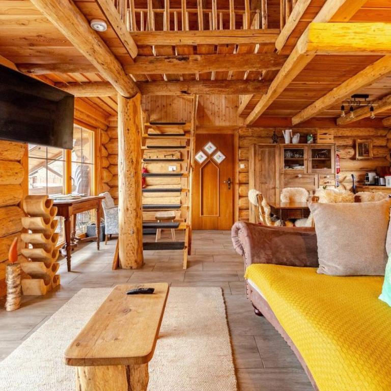 Naturstammhaus Almhütte - Haus mit 1 Schlafzimmer - 32