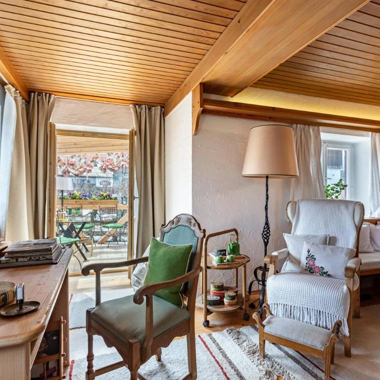 Haus Alpenveilchen - Appartement 2 - Apartamento de 1 dormitorio con vistas al jardín - 4