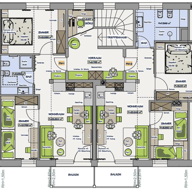 Brugghof Apartement Ulme - Appartamento Deluxe con 2 Camere da Letto e Vista Giardino - 34