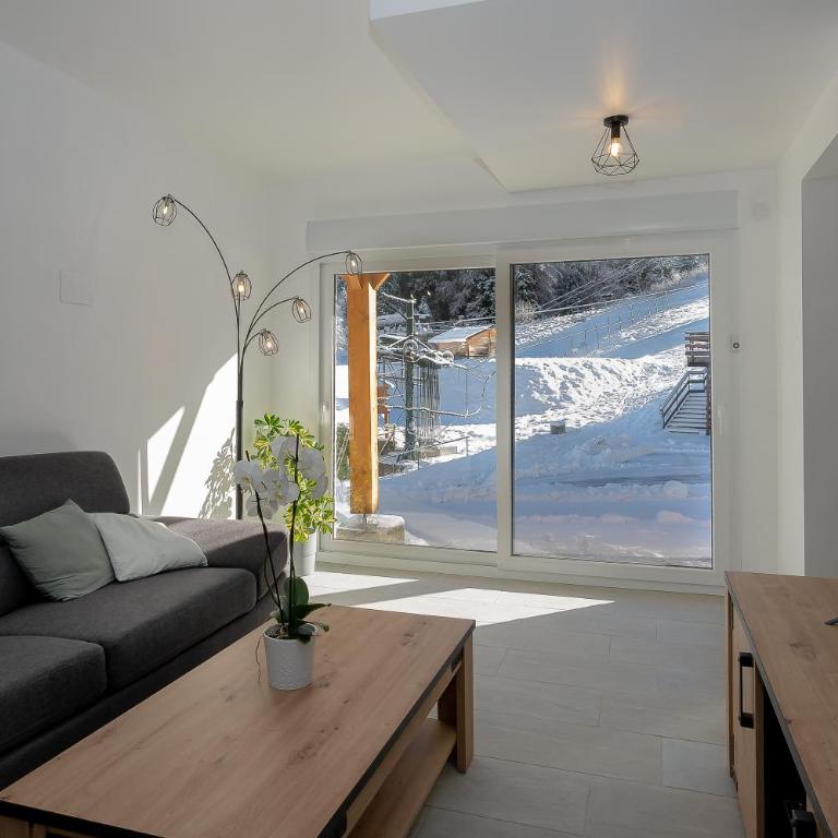 Chalet les Iris - Two-Bedroom Deluxe Apartment with Garden View - 6