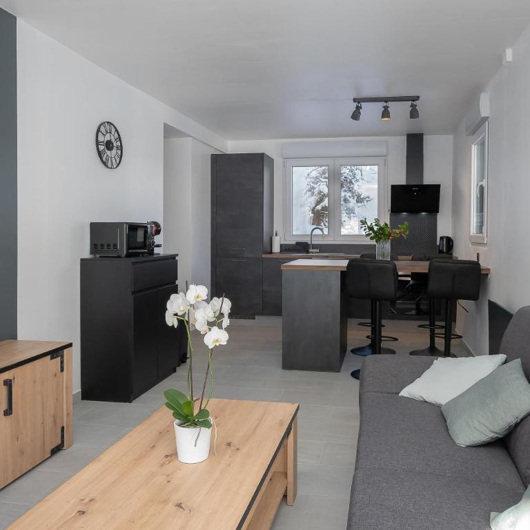 Chalet les Iris - Two-Bedroom Deluxe Apartment with Garden View - 10