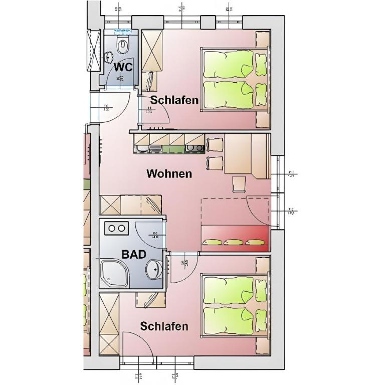Appartements Stockinger A2 - Deluxe-Apartment mit 2 Schlafzimmern und Gartenblick - 26
