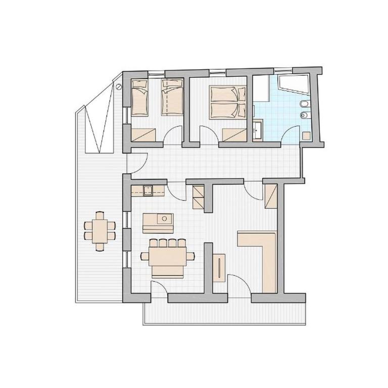 Sparberhof Apt Floriani - Deluxe-Apartment mit 2 Schlafzimmern und Gartenblick - 28
