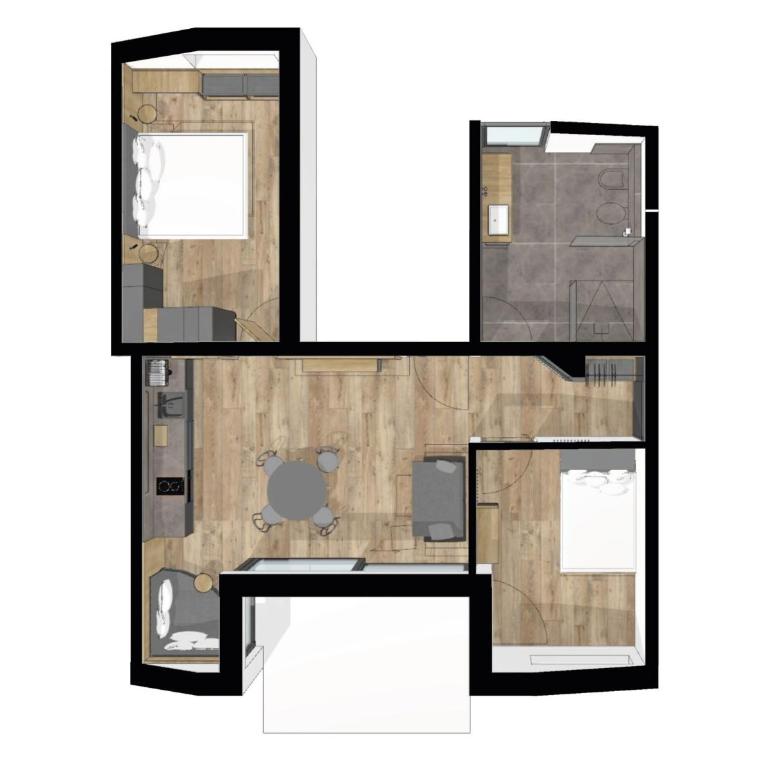 Hofer Hof Spieler - Appartamento Deluxe con 2 Camere da Letto e Vista Giardino - 10