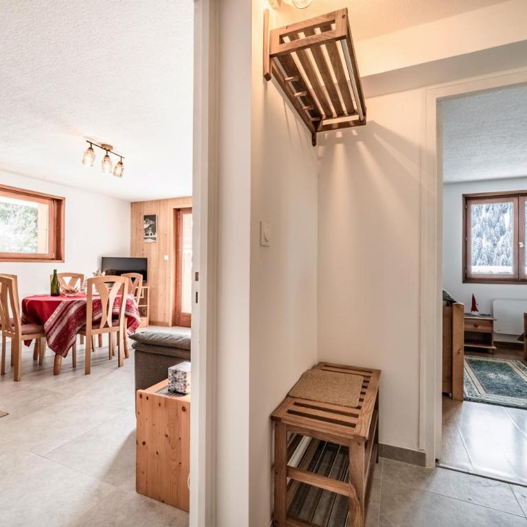 Chalet Loupnots 2P avec vue - Apartamento de 1 dormitorio con jardín - 12