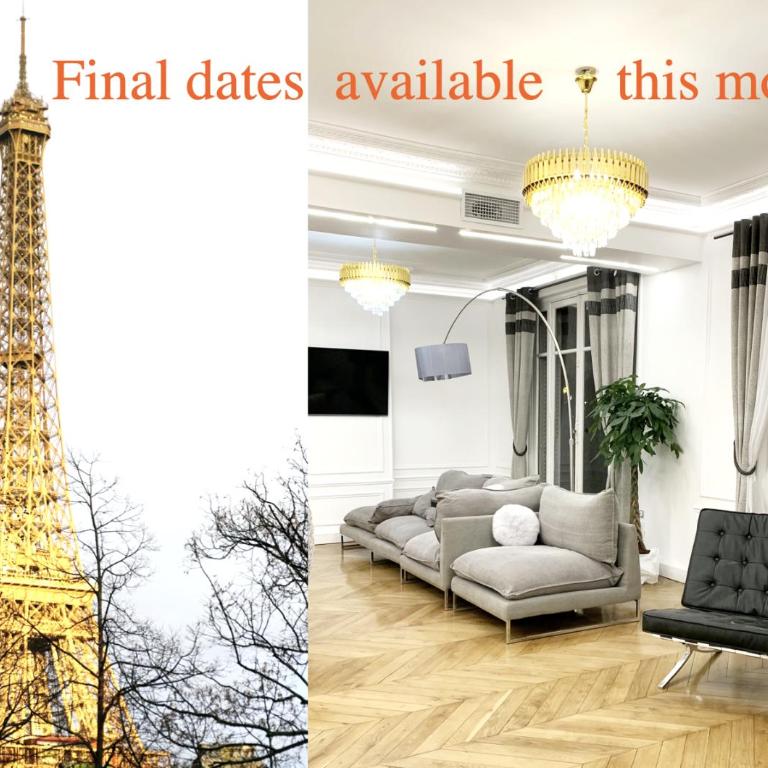 Appartement devant la Tour Eiffel et Seine - Appartamento con 3 Camere da Letto e con Vista - 2