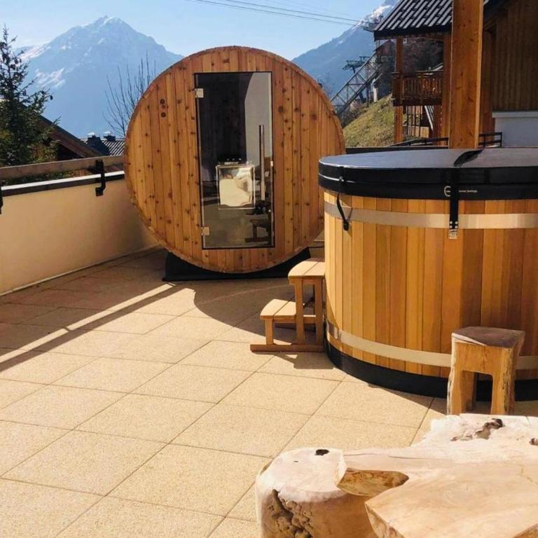 Appartement Cocooning-sauna-jacuzzi - Appartement 2 Chambres avec Vue sur la Montagne - 1