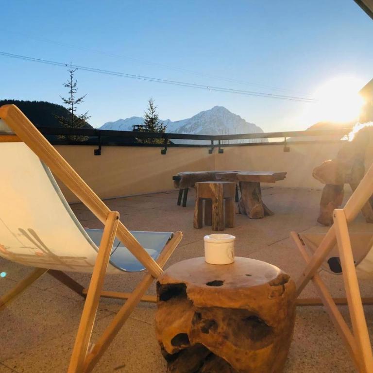Appartement Cocooning-sauna-jacuzzi - Appartement 2 Chambres avec Vue sur la Montagne - 2