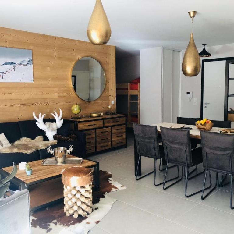Appartement Cocooning-sauna-jacuzzi - Appartement 2 Chambres avec Vue sur la Montagne - 14