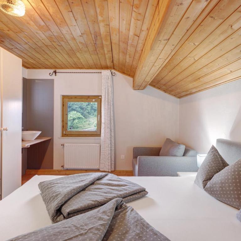 Ferienwohnung Bergblick-schlosshof - Two-Bedroom Deluxe Apartment with Garden View - 10