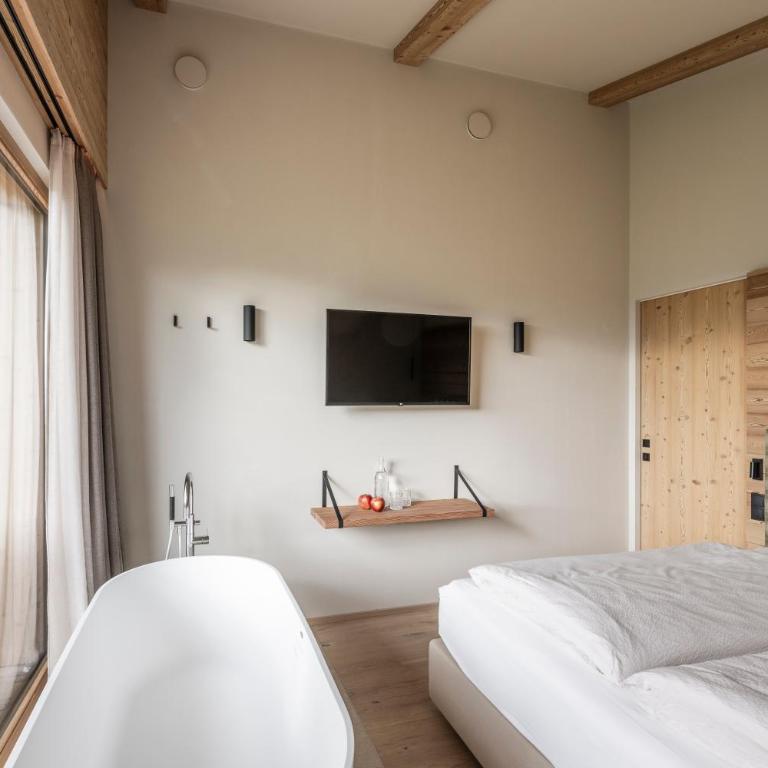 Oberplunerhof Luxury Chalet Woods - Appartamento Deluxe con 2 Camere da Letto e Vista Giardino - 16