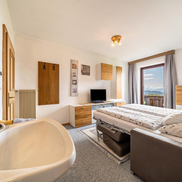 Rotsteinhof Ferienwohnung Abendrot - Apartamento Superior de 1 dormitorio con balcón - 14