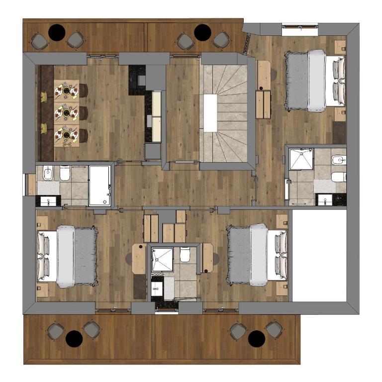 Ferienwohnung Christa - Appartamento Premium con 3 Camere da Letto e Balcone - 34