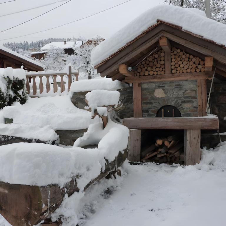 Gîte - La Ferme Du Mont Blanc - Two-Bedroom Deluxe Apartment with Garden View - 16
