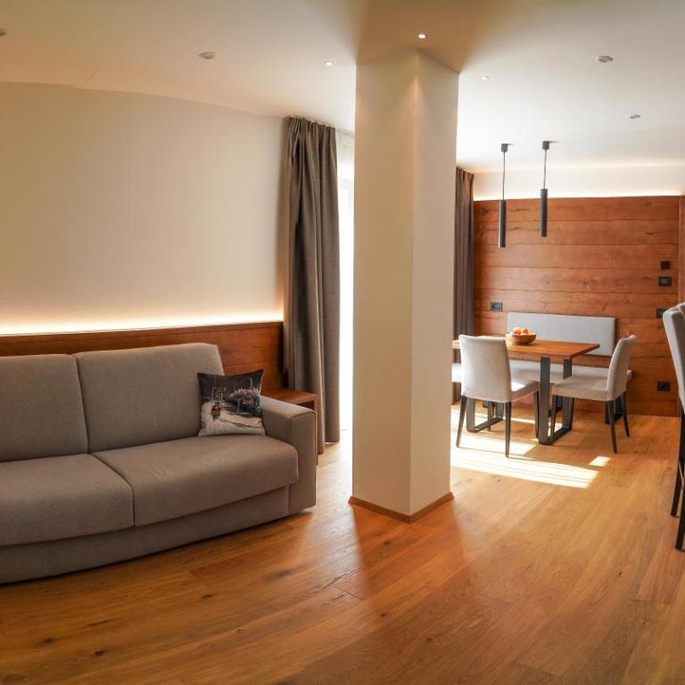 Apartments Montblanc Sella - Appartamento Deluxe con 2 Camere da Letto e Vista Giardino - 9