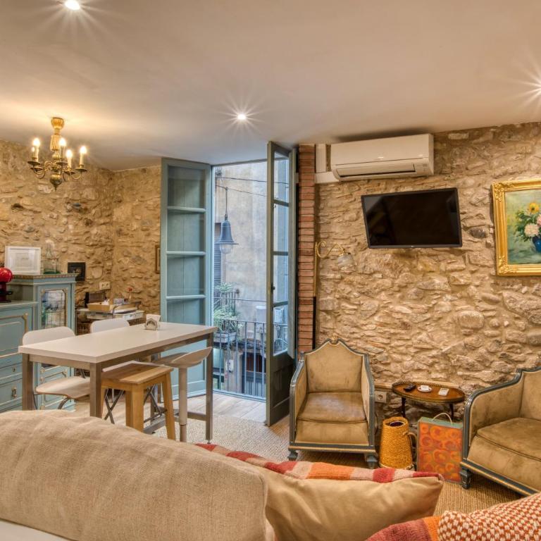 Old Side Girona one - Apartamento Superior de 1 dormitorio con balcón - 4