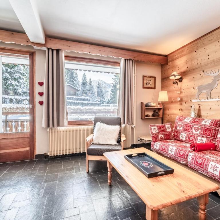 Appartement Morzine 1000 - 6 pers - Two-Bedroom Deluxe Apartment with Balcony - 4