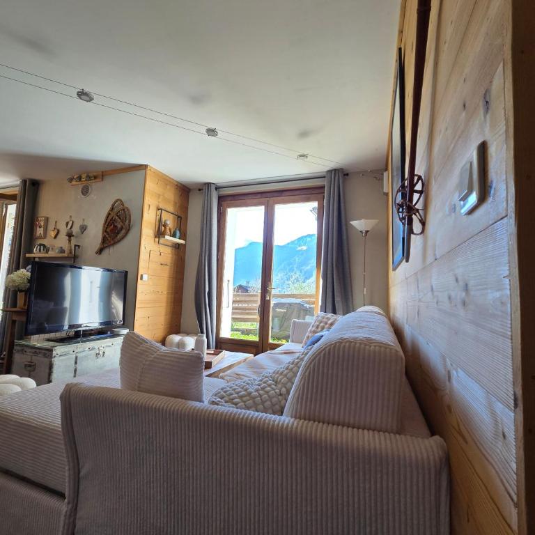 6 pers Samoëns Jardin, Vue et Wifi - Appartement 3 Chambres Premium avec Balcon - 6
