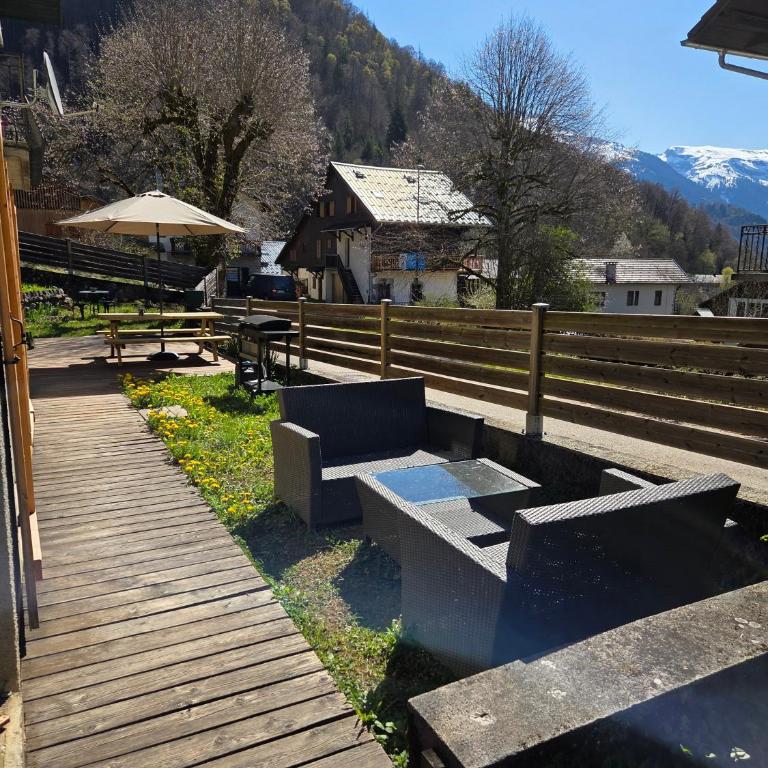 6 pers Samoëns Jardin, Vue et Wifi - Appartement 3 Chambres Premium avec Balcon - 4