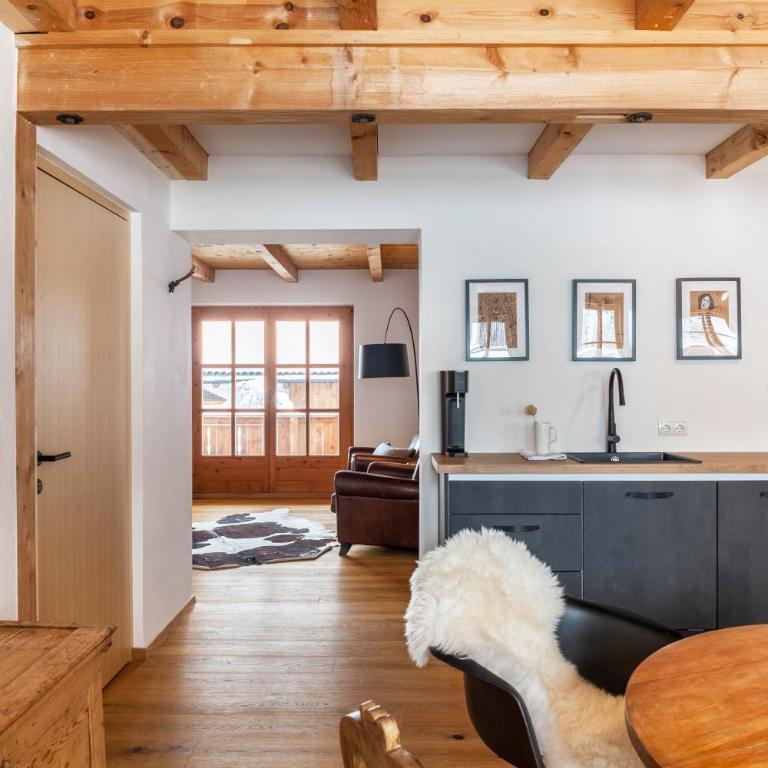 Chalet Flocke Appart Murmeltier - Deluxe-Apartment mit 2 Schlafzimmern und Gartenblick - 7
