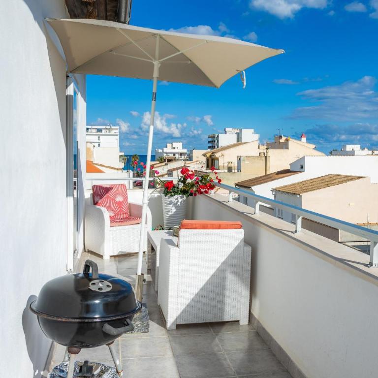 Can Picafort Sea Breeze - Two-Bedroom Deluxe Apartment with Ocean View - 1