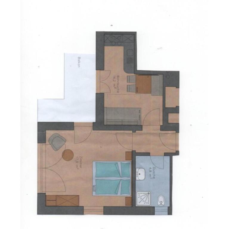 Fröhlichhof Wohnung Apfelblüte - Superior One-Bedroom Apartment with Balcony - 21
