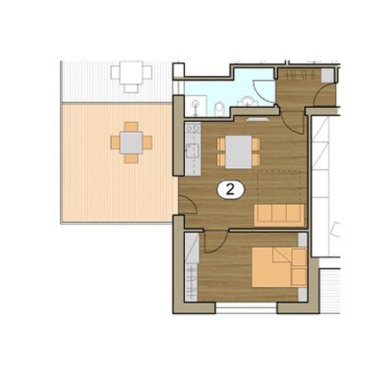 Langstein Wohnung Lavendel - Appartement 1 Chambre Supérieur avec Balcon - 26