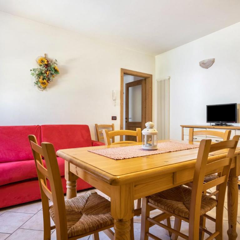 Agritur piazera con terrazzo - Two-Bedroom Apartment with Mountain View - 13