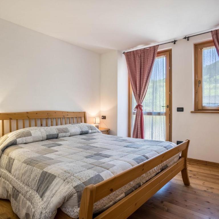 Agritur piazera con terrazzo - Two-Bedroom Apartment with Mountain View - 3