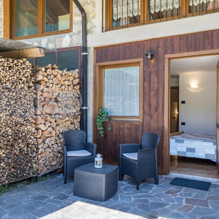Agritur piazera con terrazzo - Two-Bedroom Apartment with Mountain View - 2