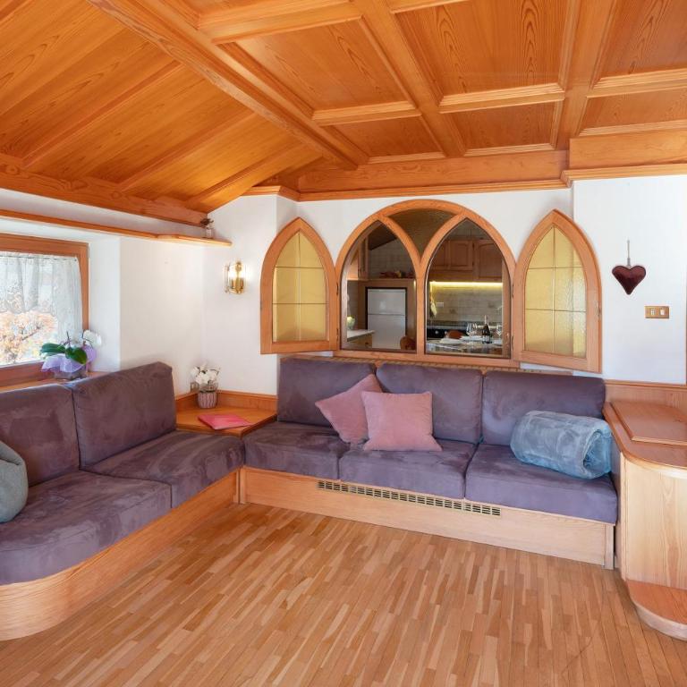 Ciasa Giorgina a Pozza di Fassa - Deluxe-Apartment mit 2 Schlafzimmern und Gartenblick - 5