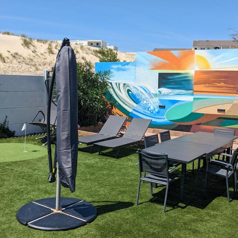Villa 14 personnes à 50m plage Sud - Hébergement Maison Deluxe 4 Chambres - Côté Océan - 3