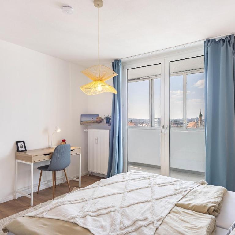 Fewo Sonnenaufgang, Ausblick - Apartamento Deluxe de 2 dormitorios con balcón - 16