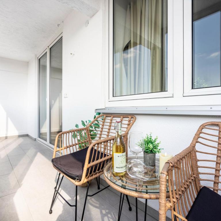 Fewo Sonnenaufgang, Ausblick - Apartamento Deluxe de 2 dormitorios con balcón - 5