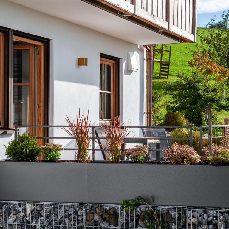 Allpano Pension und Ferienwohnungen - Apartment mit 1 Schlafzimmer und Gartenblick - 15