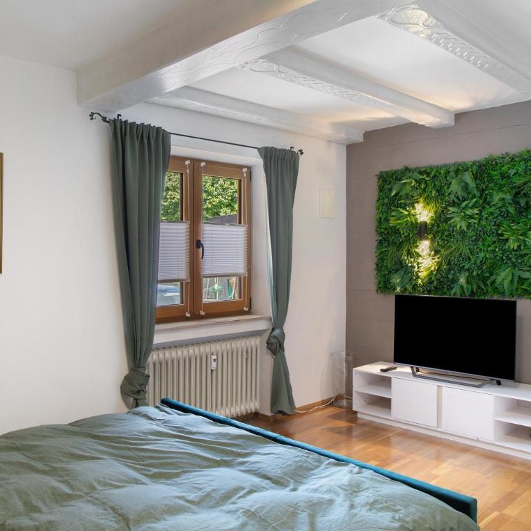 Ferienwohnung Pfingstrose - Two-Bedroom Deluxe Apartment with Garden View - 16