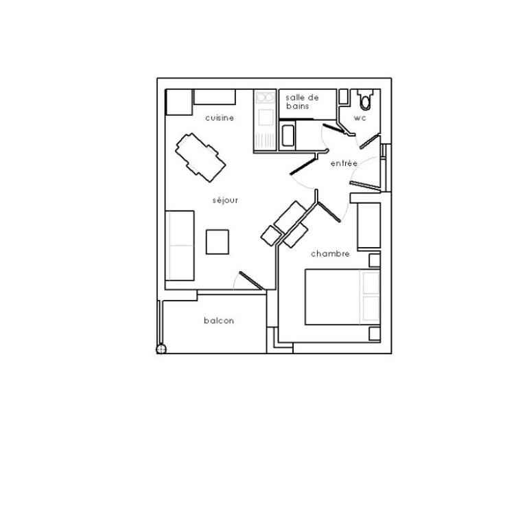 Le Dignois - Appartement 1 Chambre Supérieur avec Balcon - 11