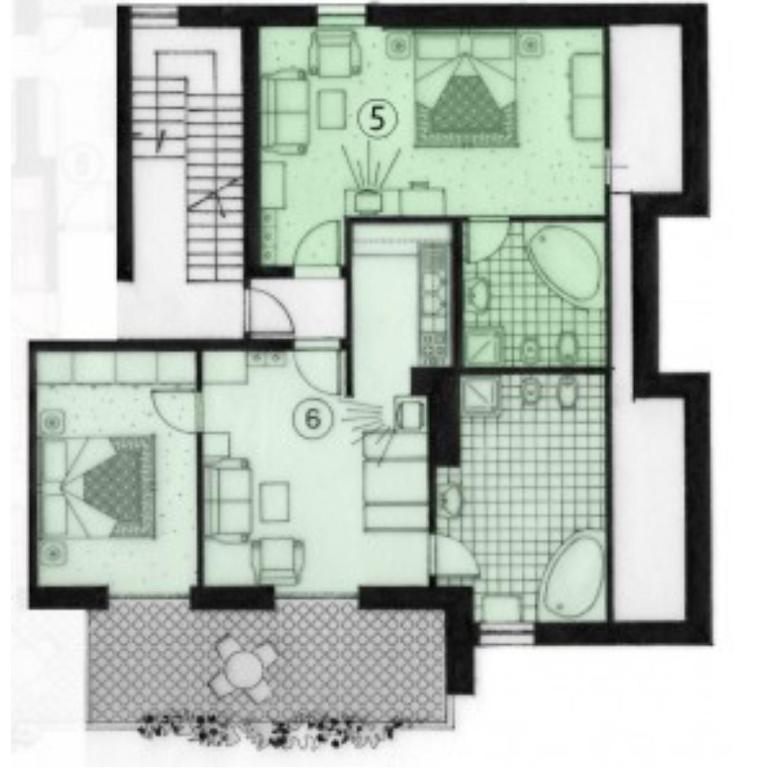 Cesa Soramurat Appartamento 5 6 - Appartamento Deluxe con 2 Camere da Letto e Vista Giardino - 23
