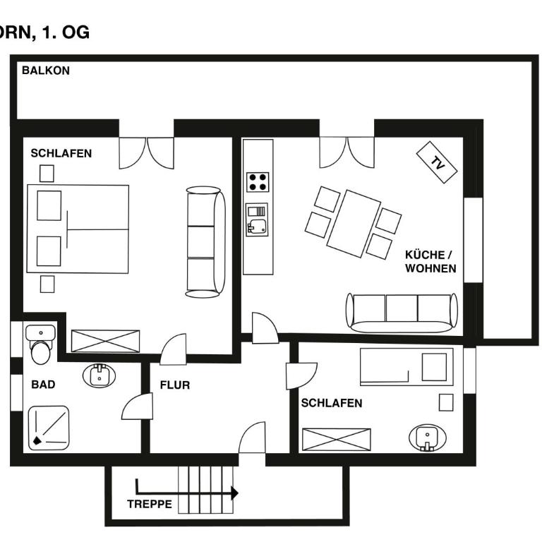 Gästehaus Vogler Oberstdorf-Kornau - Deluxe-Apartment mit 2 Schlafzimmern und Gartenblick - 18