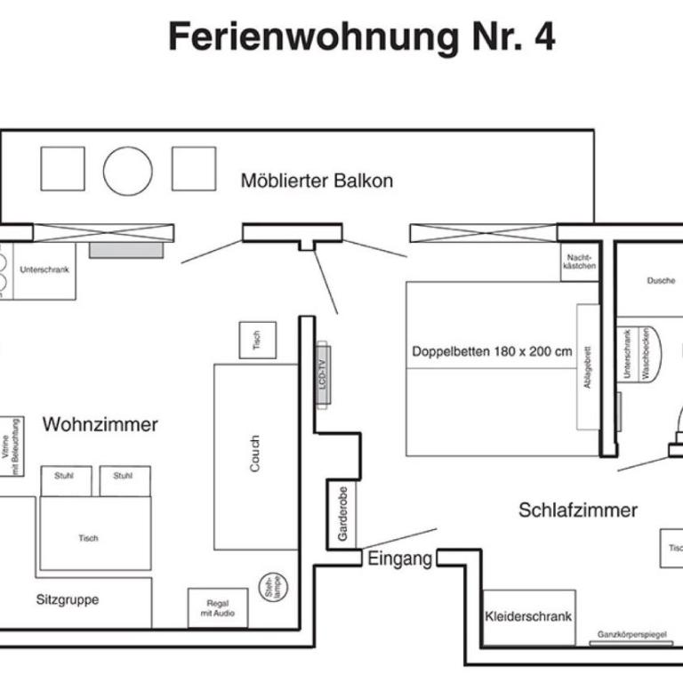 Ferienwohnungen Weiß - Appartamento Superior con 1 Camera da Letto e Balcone - 10