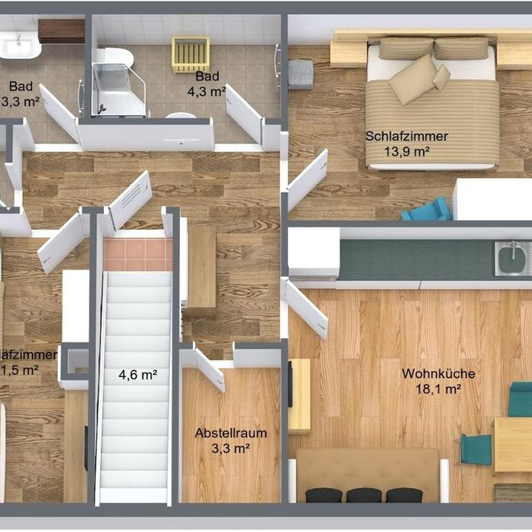 Haus Alpenheim Apartment 1 - Deluxe-Apartment mit 2 Schlafzimmern und Gartenblick - 28