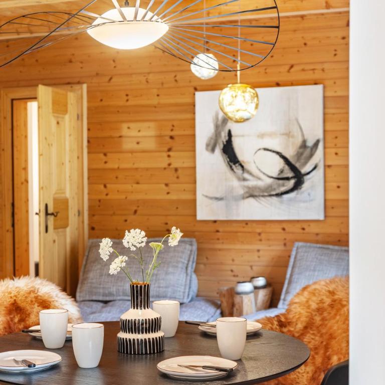 Chalet Flocke Appart Schneehase - Deluxe-Apartment mit 2 Schlafzimmern und Gartenblick - 5