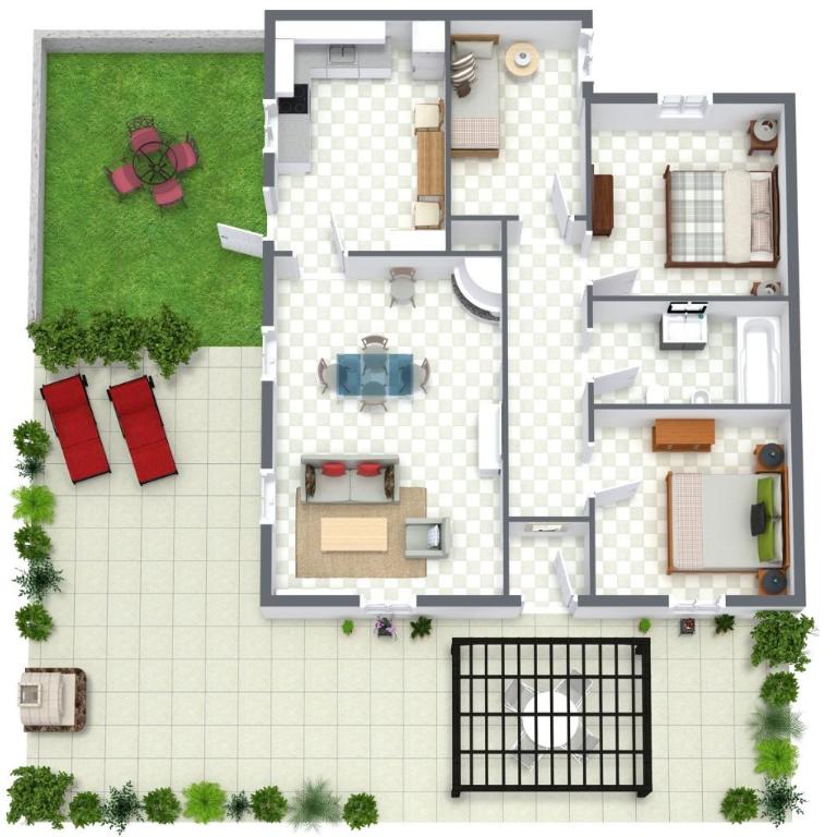 Finca el Cactus - Three-Bedroom House - 23