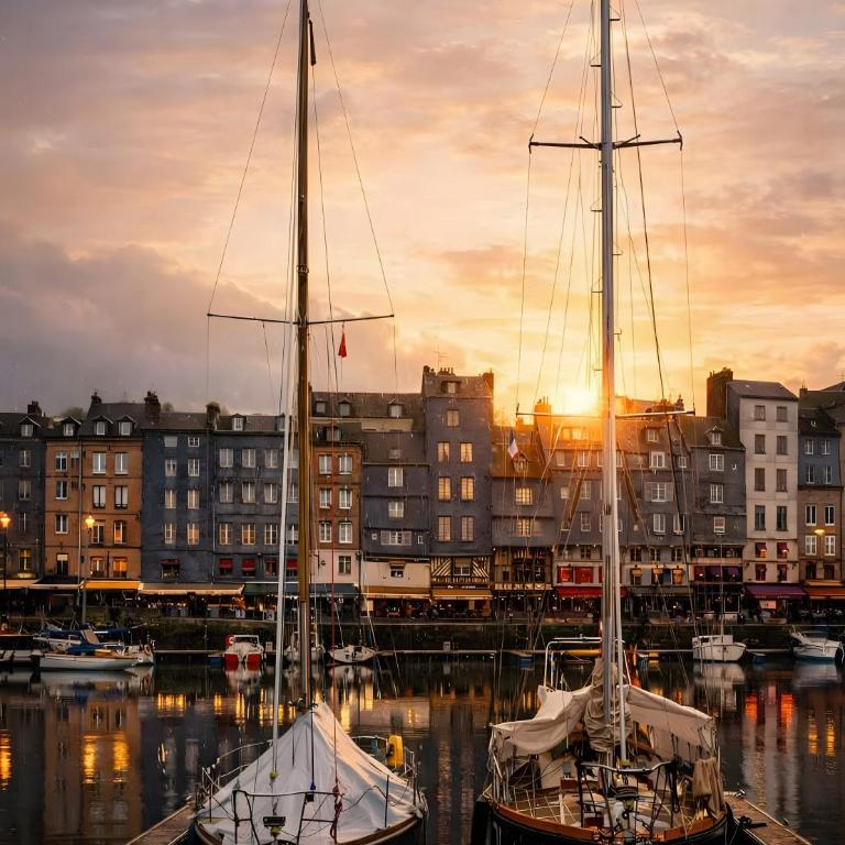 Côte fleurie -Le Cottage D'honfleur - Appartement Supérieur - Vue sur Ville - 37